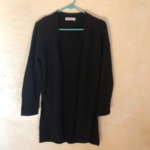 Everlane Long Black Cardigan